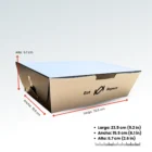 Large Folding Food Box K012-2 | 9.4 × 6.3 × 2.6 in | Pack of 25 6 Large Folding Food Box K012-2 view 6