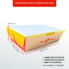 Large Folding Food Box K012-2 | 9.4 × 6.3 × 2.6 in | Pack of 25 9 Large Folding Food Box K012-2 view 9
