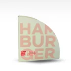 Burger Holder K032 | 3.7 × 1.8 × 3.7 in | Pack of 25 1 Burger Holder K032