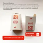 Burger Holder K032 | 3.7 × 1.8 × 3.7 in | Pack of 25 3 Burger Holder K032 view 3