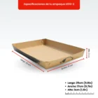 Large Kraft Tray K010-2 view 2