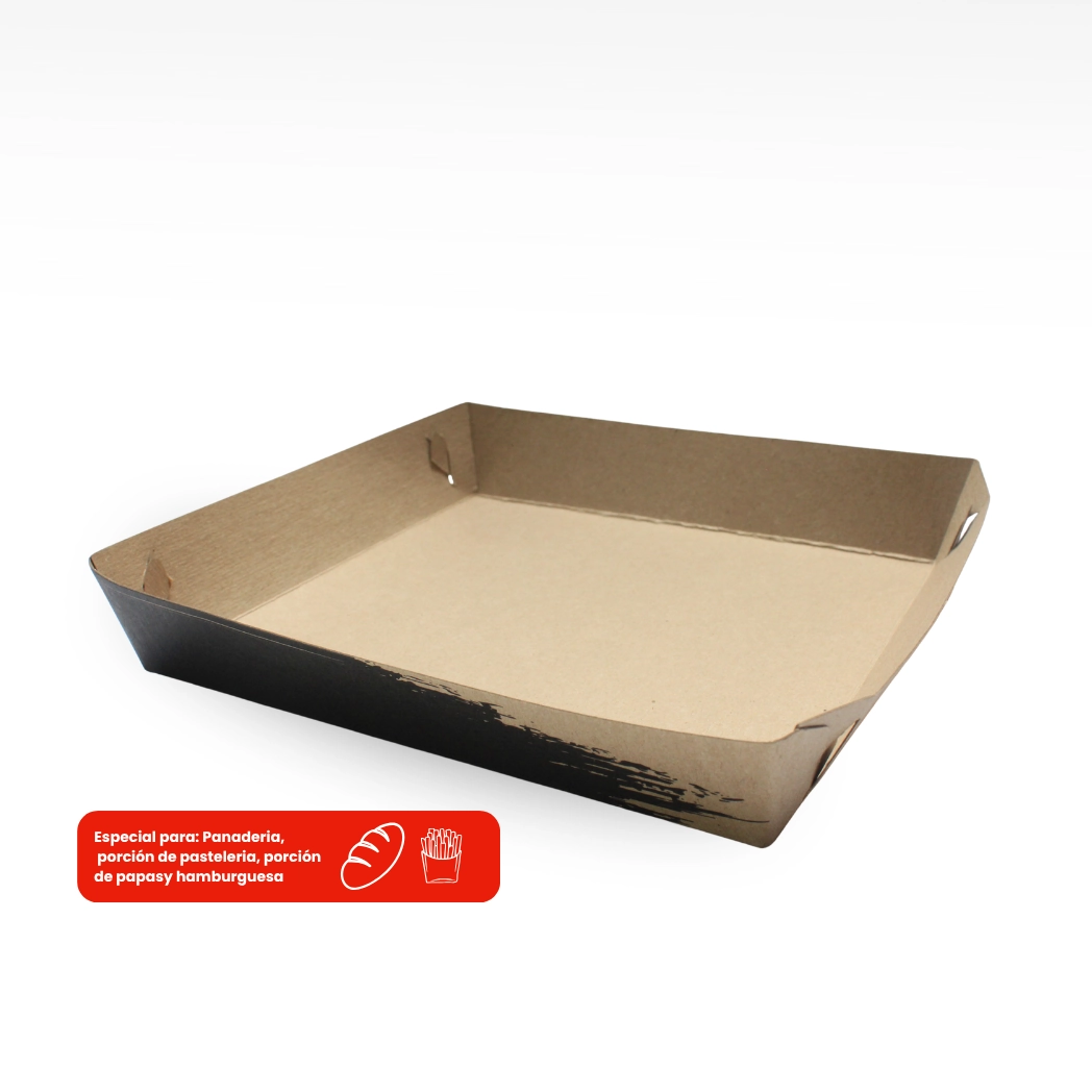 Stock Packaging 18 Small Kraft Tray K010-3 view 2